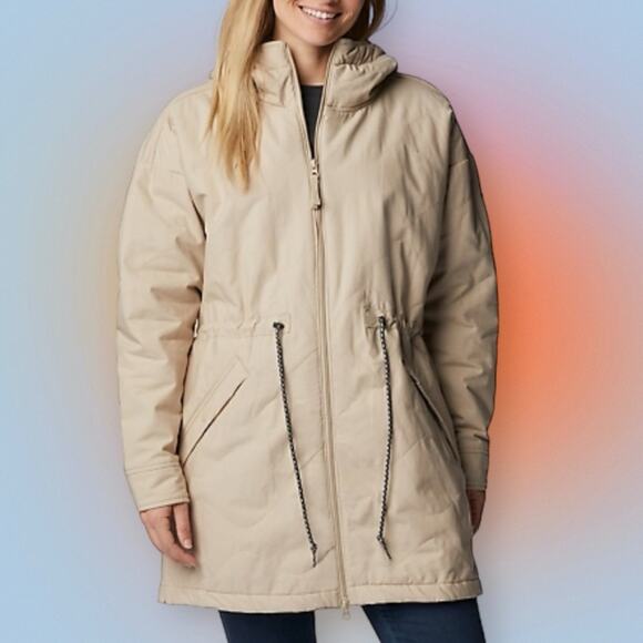 COLUMBIA Women’s 1X Cream Tan Quilted Jacket - Picture 1 of 12